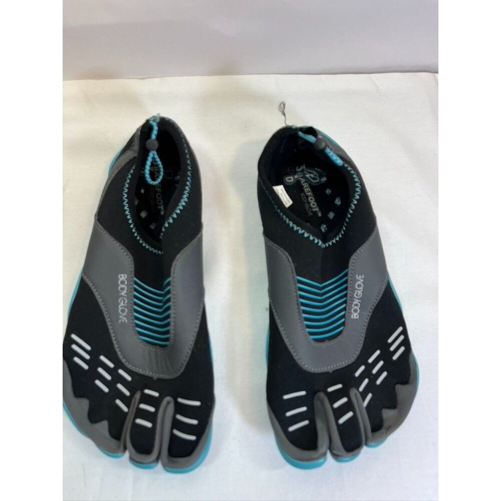 BODY GLOVE 3T BAREFOOT MENS SZ 7 SLIP ON WATER SHOES WORKOUT BLACK BLUE
